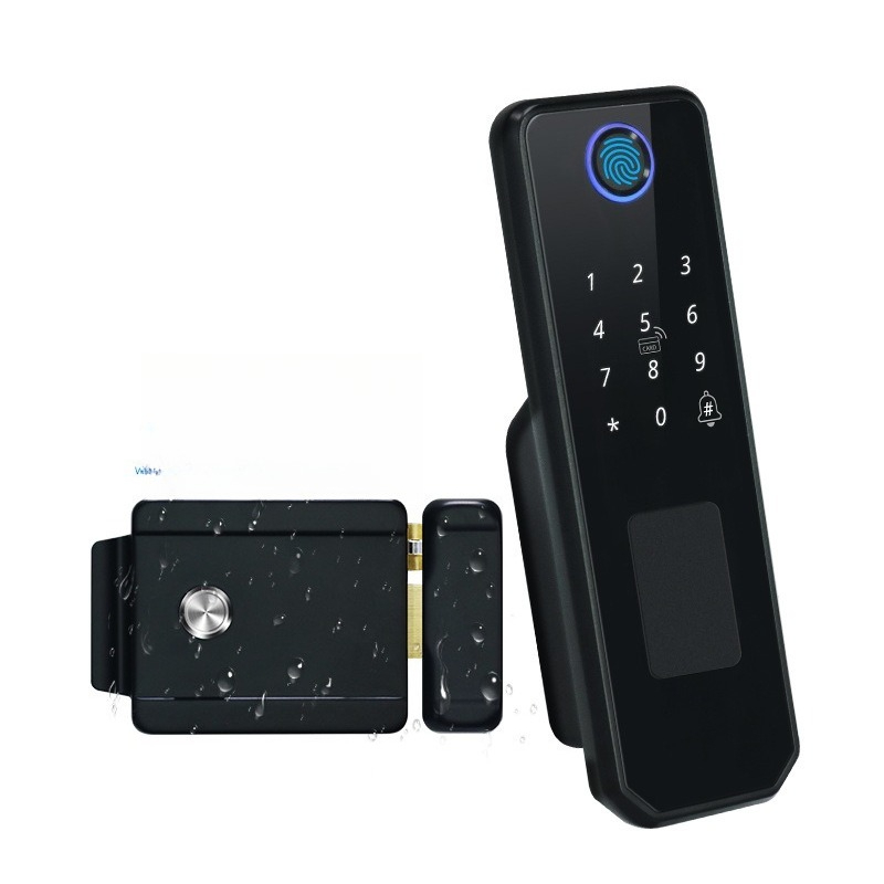 Smart Garden Door Lock - Double-sided fingerprint waterproof wiring-free smart garden