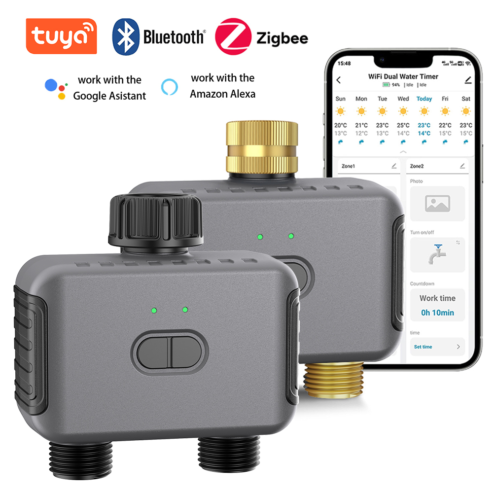 Gardena Smart Irrigation Control - Tuya Smart Dual Water Timer Bluetooth/Zigbee