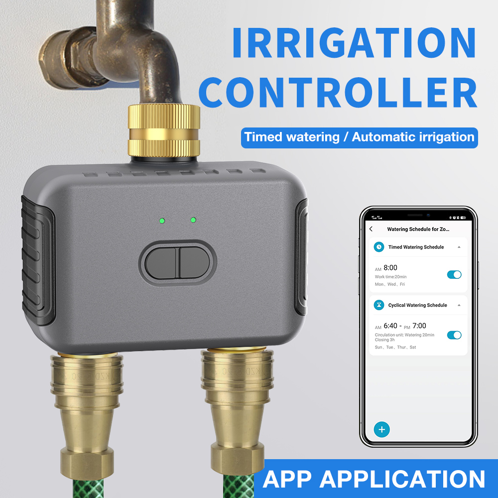 Gardena Smart Irrigation Control - Tuya 2 Zone Watering Timer Garden