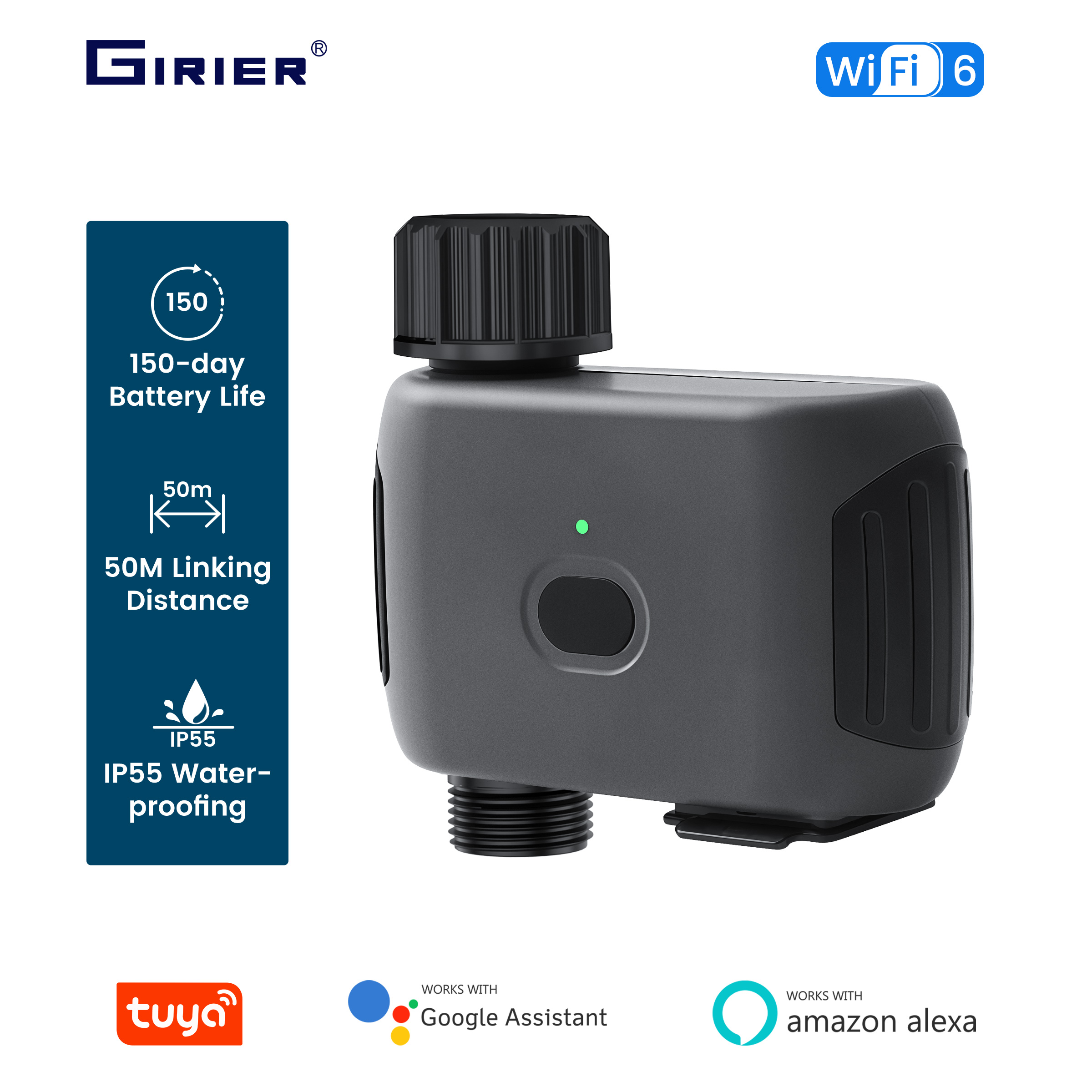 GIRIER Tuya Smart Water Timer  - Gardena Smart Irrigation Control avaliação e preço