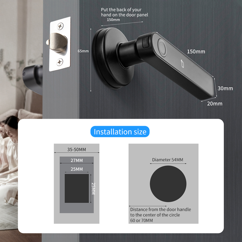 Tuya SmartLife APP BLE Smart F - Smart Garden Door Lock avaliação e preço