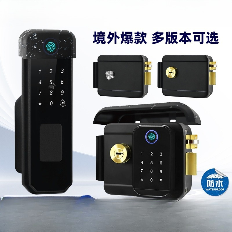 Double-sided fingerprint water - Smart Garden Door Lock avaliação e preço