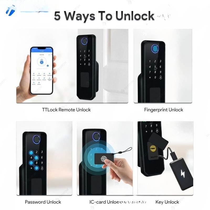 Double-sided fingerprint water - Smart Garden Door Lock avaliação e preço