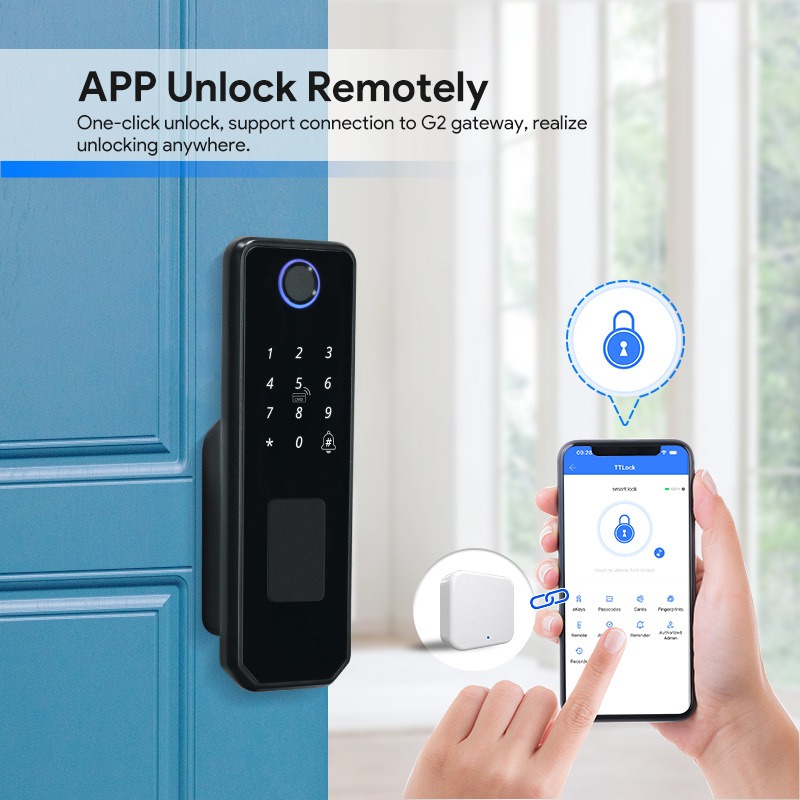 Double-sided fingerprint water - Smart Garden Door Lock avaliação e preço