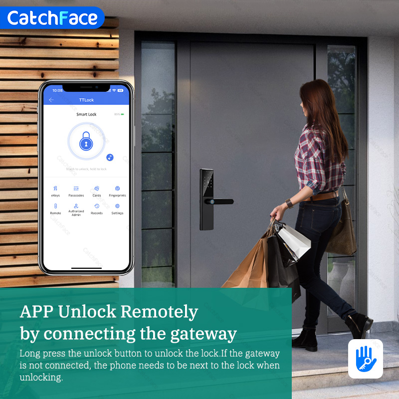 Bluetooth Fingerprint Door Loc - Smart Garden Door Lock avaliação e preço