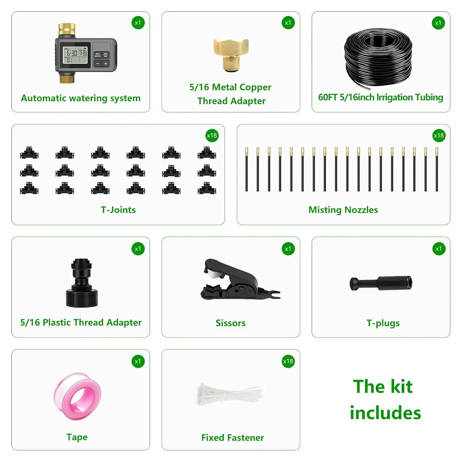 60Ft Drip Irrigation System Sm - Smart Garden Kit avaliação e preço