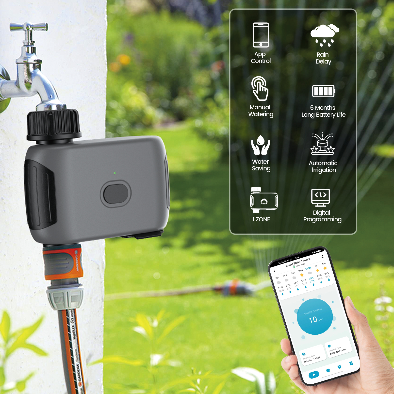 INSOMA automatic plant irrigat - Gardena Smart Irrigation Control avaliação e preço