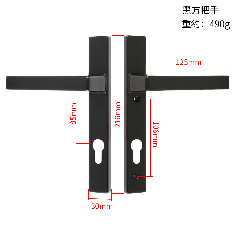 1PC  Aluminum Alloy Single Poi - Smart Garden Door Lock avaliação e preço