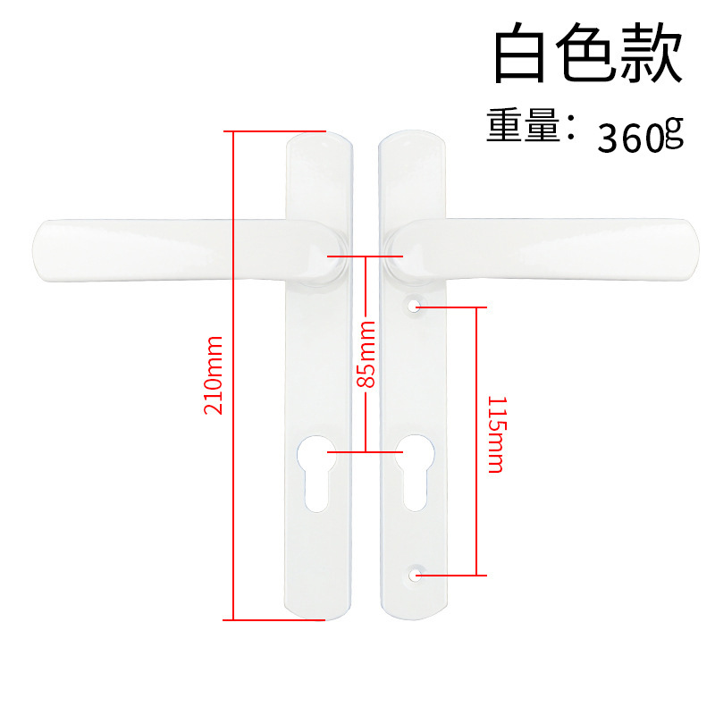 1PC  Aluminum Alloy Single Poi - Smart Garden Door Lock avaliação e preço
