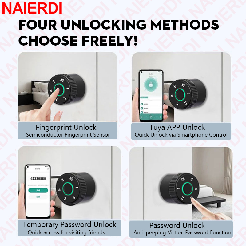 NAIERDI Smart Electronic Lock  - Smart Garden Door Lock avaliação e preço
