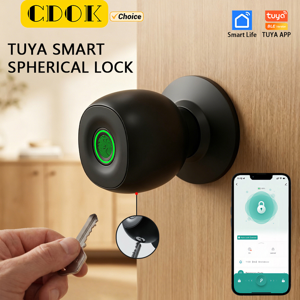 CDOK Q2 Smart Lock, Ball Lock, - Smart Garden Door Lock avaliação e preço