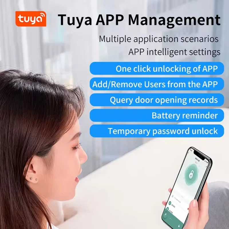 Tuya App Bluetooth Smart Finge - Smart Garden Door Lock avaliação e preço