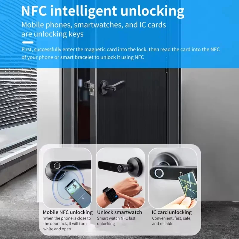 Tuya App Bluetooth Smart Finge - Smart Garden Door Lock avaliação e preço