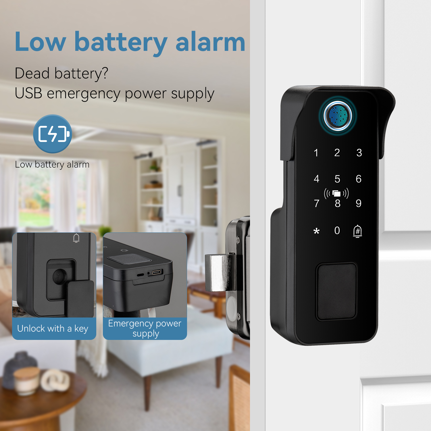 Waterproof Smart Door Lock Fin - Smart Garden Door Lock avaliação e preço