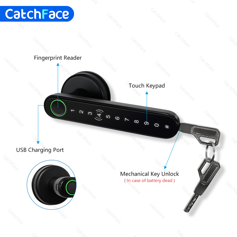 Bluetooth Biometric Fingerprin - Smart Garden Door Lock avaliação e preço