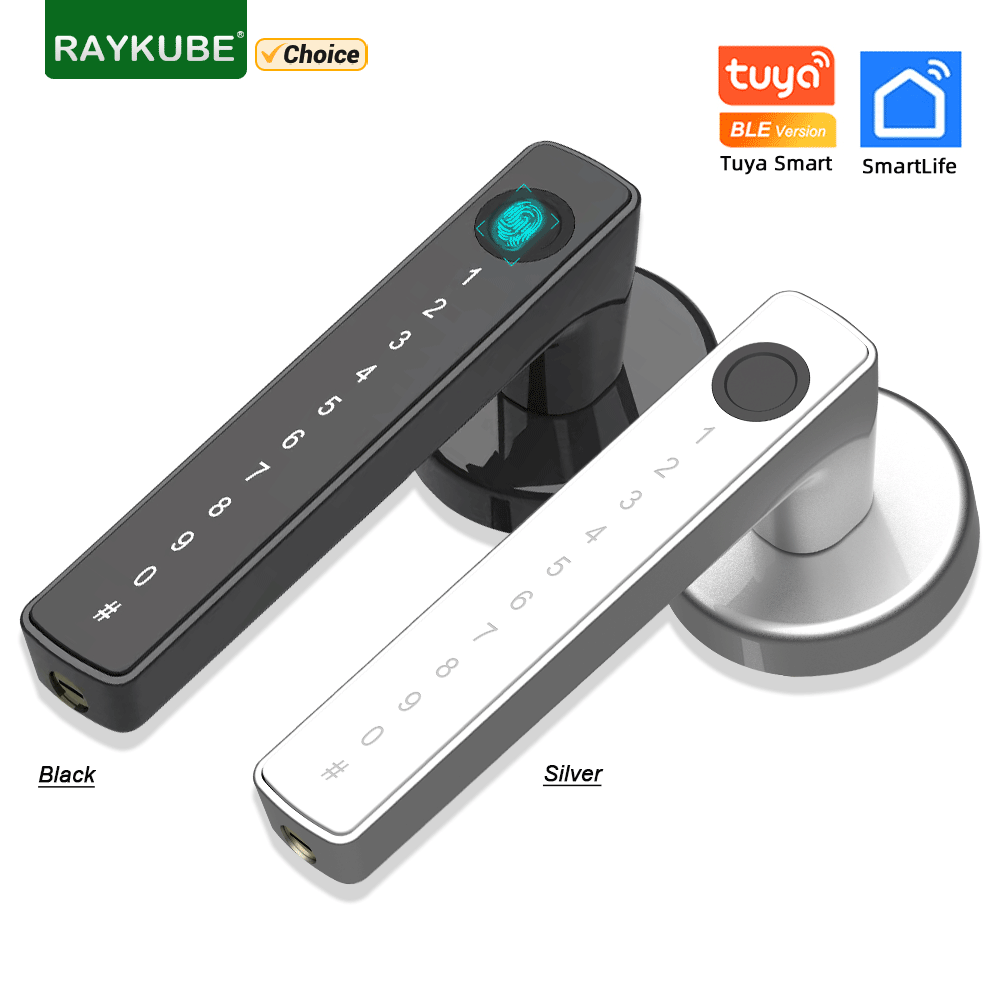 RAYKUBE M5 Tuya BLE Fingerprin - Smart Garden Door Lock avaliação e preço