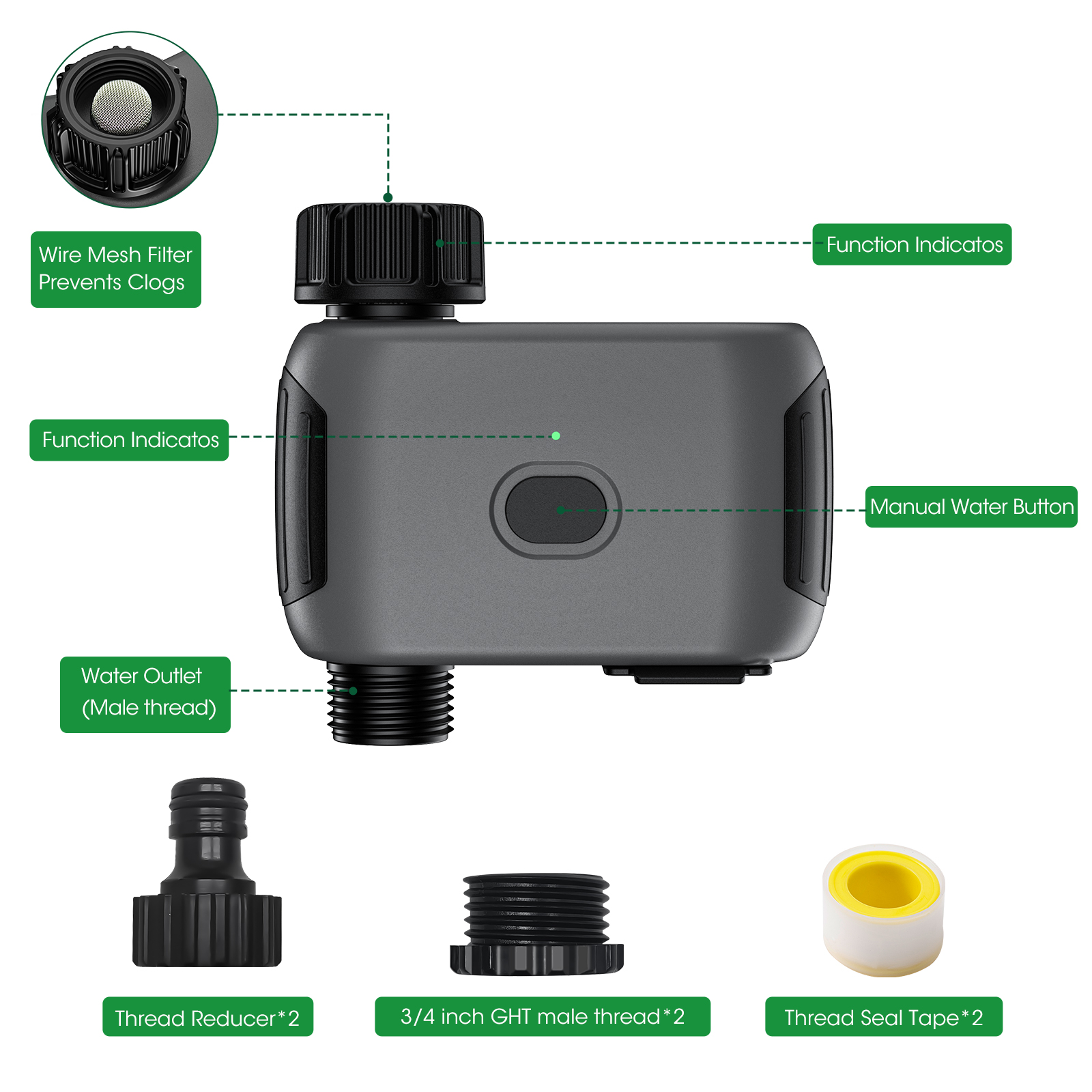 Insoma Wifi Sprinkler Timer Au - Gardena Smart Irrigation Control avaliação e preço
