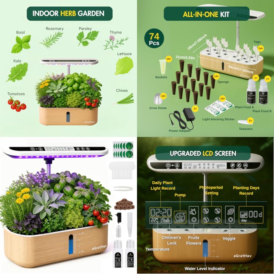Hydroponics Growing System Kit - Smart Garden Kit avaliação e preço