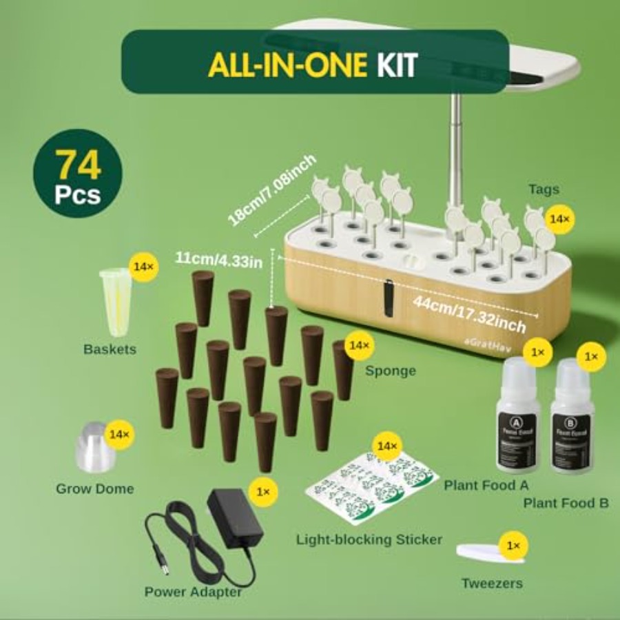 Hydroponics Growing System Kit - Smart Garden Kit avaliação e preço