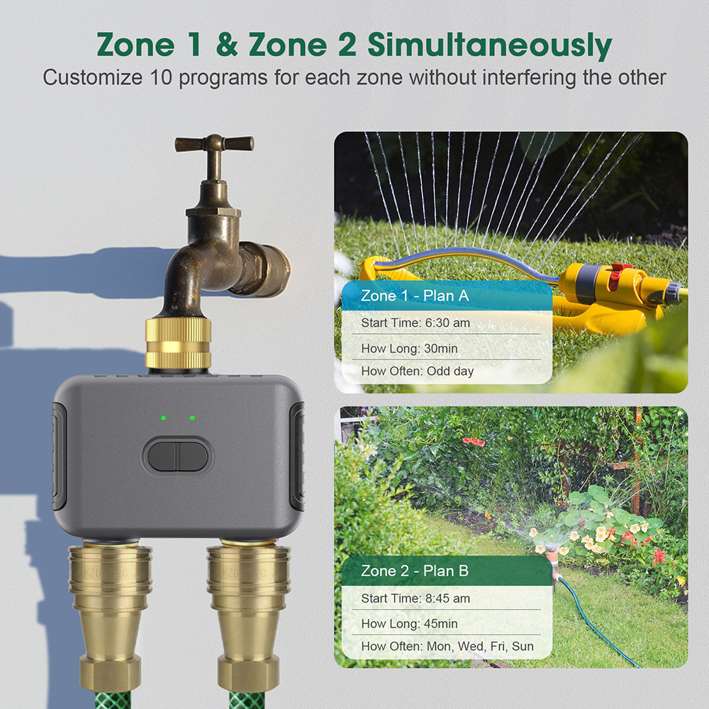 Tuya 2 Zone Watering Timer Gar - Gardena Smart Irrigation Control avaliação e preço