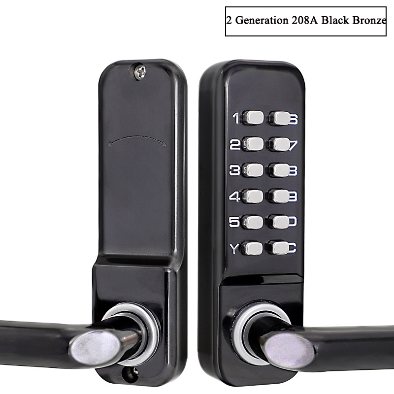 Silver Long Handle Keyless Mec - Smart Garden Door Lock avaliação e preço